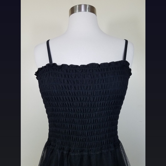 Black Widow Sheer Mesh Maxi Dress - Picture 3 of 6